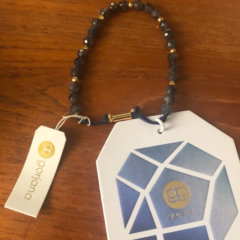 Gorjana Iolite focus crystal bracelet